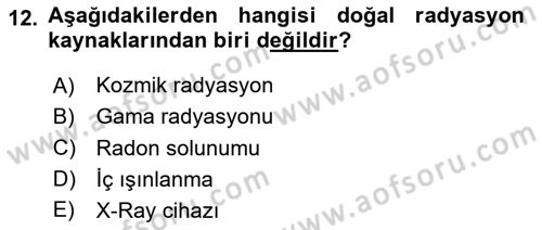 Kbrn Savunma Ve Güvenlik Dersi 2024 - 2025 Yılı (Vize) Ara Sınav Soruları 12. Soru