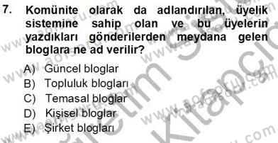 Büro Teknolojileri Dersi 2013 - 2014 Yılı Tek Ders Sınav Soruları 7. Soru