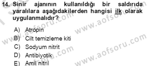 Kbrn Savunma Ve Güvenlik Dersi 2019 - 2020 Yılı (Final) Dönem Sonu Sınav Soruları 14. Soru