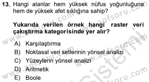 Veri Analizi Ve Değerlendirme Dersi 2024 - 2025 Yılı Yaz Okulu Sınav Soruları 13. Soru