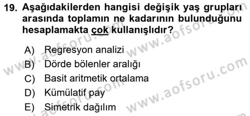 Uluslararası İlişkilerde Araştırma Yöntemleri Dersi 2018 - 2019 Yılı (Final) Dönem Sonu Sınav Soruları 19. Soru