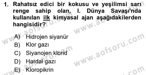 Kbrn Savunma Ve Güvenlik Dersi 2025 - 2026 Yılı (Vize) Ara Sınav Soruları 1. Soru
