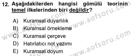 Sosyal Bilimlerde Araştırma Yöntemleri Dersi 2024 - 2025 Yılı (Vize) Ara Sınav Soruları 12. Soru