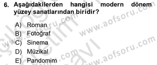 Gastronominin Temelleri Dersi 2021 - 2022 Yılı Yaz Okulu Sınav Soruları 6. Soru