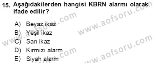 Kbrn Savunma Ve Güvenlik Dersi 2022 - 2023 Yılı (Vize) Ara Sınav Soruları 15. Soru