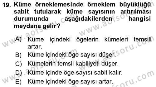 Uluslararası İlişkilerde Araştırma Yöntemleri Dersi 2025 - 2026 Yılı (Vize) Ara Sınav Soruları 19. Soru