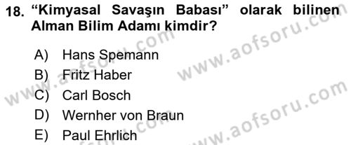 Kbrn Savunma Ve Güvenlik Dersi 2024 - 2025 Yılı (Final) Dönem Sonu Sınav Soruları 18. Soru