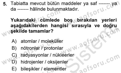 Kbrn Savunma Ve Güvenlik Dersi 2022 - 2023 Yılı Yaz Okulu Sınav Soruları 5. Soru