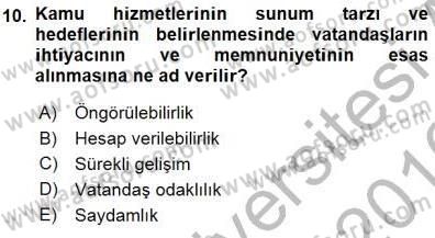 Adalet Meslek Etiği Dersi 2015 - 2016 Yılı (Final) Dönem Sonu Sınav Soruları 10. Soru