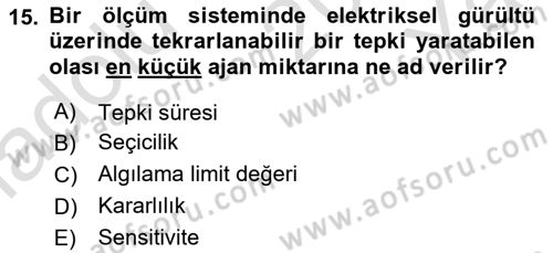 Kbrn Savunma Ve Güvenlik Dersi 2024 - 2025 Yılı Yaz Okulu Sınav Soruları 15. Soru