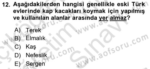 Yemek Sosyolojisi Dersi 2025 - 2026 Yılı (Vize) Ara Sınav Soruları 12. Soru