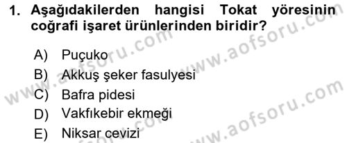 Gastronomi Ve Sürdürülebilirlik Dersi 2023 - 2024 Yılı (Final) Dönem Sonu Sınav Soruları 1. Soru