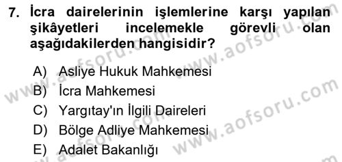 Temel Kalem Mevzuatı Bilgisi Dersi 2021 - 2022 Yılı Yaz Okulu Sınav Soruları 7. Soru