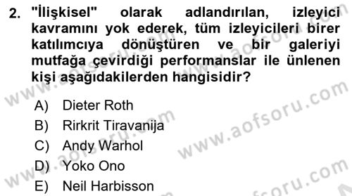 Gastronominin Temelleri Dersi 2022 - 2023 Yılı Yaz Okulu Sınav Soruları 2. Soru