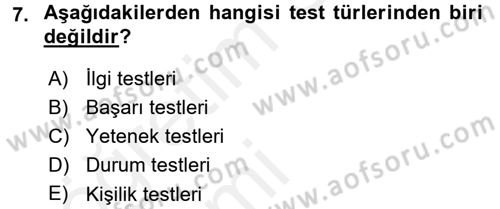 Sosyal Bilimlerde Araştırma Yöntemleri Dersi 2015 - 2016 Yılı Tek Ders Sınav Soruları 7. Soru