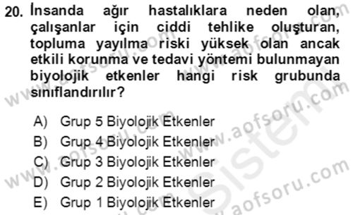 Kbrn Savunma Ve Güvenlik Dersi 2018 - 2019 Yılı (Final) Dönem Sonu Sınav Soruları 20. Soru