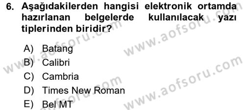 Hukuk Dili Ve Adli Yazışmalar Dersi 2016 - 2017 Yılı (Vize) Ara Sınav Soruları 6. Soru