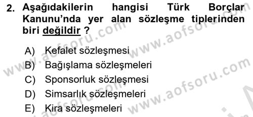 Hukuk Dili Ve Adli Yazışmalar Dersi 2020 - 2021 Yılı Yaz Okulu Sınav Soruları 2. Soru