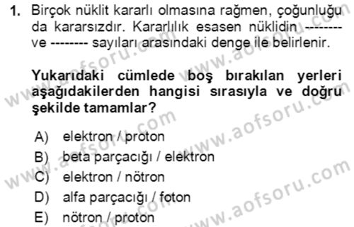 Kbrn Savunma Ve Güvenlik Dersi 2019 - 2020 Yılı (Final) Dönem Sonu Sınav Soruları 1. Soru