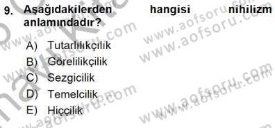Adalet Meslek Etiği Dersi 2015 - 2016 Yılı (Vize) Ara Sınav Soruları 9. Soru