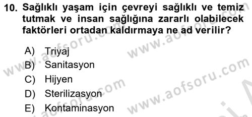 Kbrn Savunma Ve Güvenlik Dersi 2022 - 2023 Yılı Yaz Okulu Sınav Soruları 10. Soru