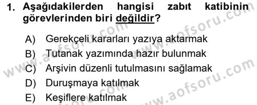 Kalem Mevzuatı Dersi 2015 - 2016 Yılı (Final) Dönem Sonu Sınav Soruları 1. Soru