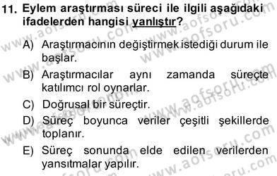 Bilimsel Araştırma Yöntemleri Dersi 2013 - 2014 Yılı (Vize) Ara Sınav Soruları 11. Soru