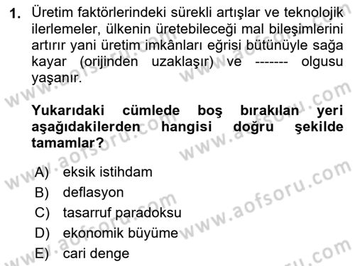 Afet Ekonomisi Ve Sigortacılığı Dersi 2018 - 2019 Yılı (Vize) Ara Sınav Soruları 1. Soru