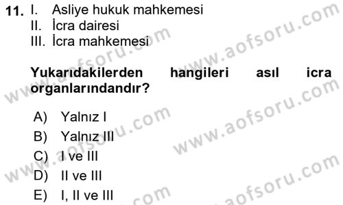 Kalem Mevzuatı Dersi 2018 - 2019 Yılı 3 Ders Sınav Soruları 11. Soru