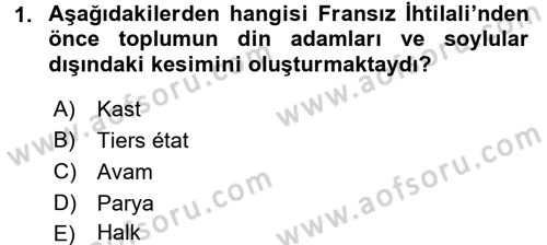 İnsan Hakları Ve Kamu Özgürlükleri Dersi 2015 - 2016 Yılı (Vize) Ara Sınav Soruları 1. Soru