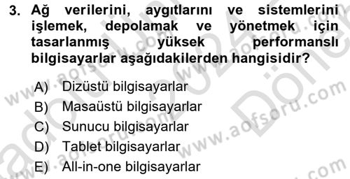 Büro Teknolojileri Dersi 2024 - 2025 Yılı (Final) Dönem Sonu Sınav Soruları 3. Soru