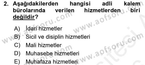 Kalem Mevzuatı Dersi 2015 - 2016 Yılı (Vize) Ara Sınav Soruları 2. Soru
