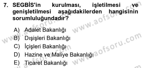 Mesleki Bilgisayar Ve Uyap Dersi 2024 - 2025 Yılı (Final) Dönem Sonu Sınav Soruları 7. Soru