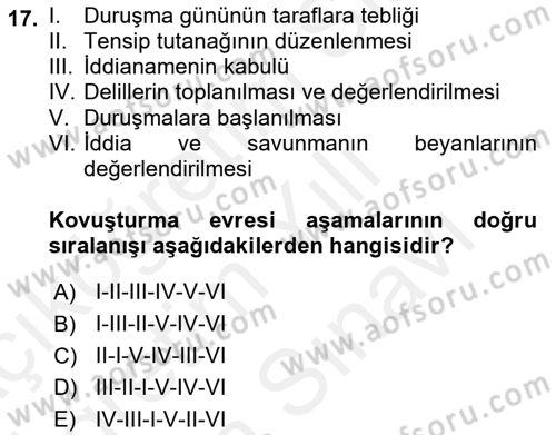 Kalem Mevzuatı Dersi 2018 - 2019 Yılı (Vize) Ara Sınav Soruları 17. Soru