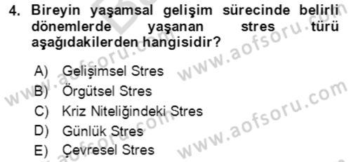 Acil Çağrı Yönetimi Dersi 2021 - 2022 Yılı (Final) Dönem Sonu Sınav Soruları 4. Soru