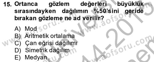 Uluslararası İlişkilerde Araştırma Yöntemleri Dersi 2014 - 2015 Yılı (Final) Dönem Sonu Sınav Soruları 15. Soru