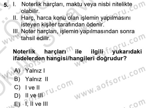 Hukuk Dili Ve Adli Yazışmalar Dersi 2021 - 2022 Yılı Yaz Okulu Sınav Soruları 5. Soru