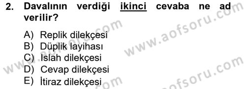 Hukuk Dili Ve Adli Yazışmalar Dersi 2012 - 2013 Yılı (Final) Dönem Sonu Sınav Soruları 2. Soru