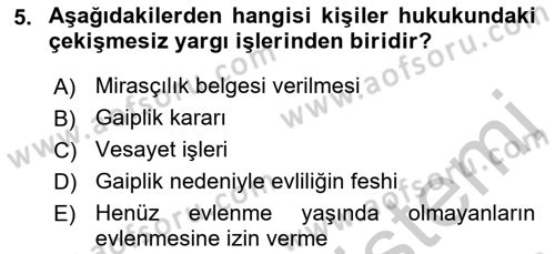 Hukuk Dili Ve Adli Yazışmalar Dersi 2018 - 2019 Yılı Yaz Okulu Sınav Soruları 5. Soru