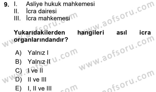 Kalem Mevzuatı Dersi 2016 - 2017 Yılı (Final) Dönem Sonu Sınav Soruları 9. Soru