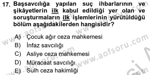 Kalem Mevzuatı Dersi 2016 - 2017 Yılı (Vize) Ara Sınav Soruları 17. Soru