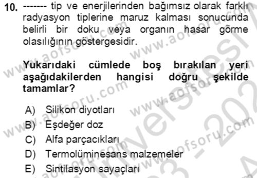 Kbrn Savunma Ve Güvenlik Dersi 2023 - 2024 Yılı (Vize) Ara Sınav Soruları 10. Soru
