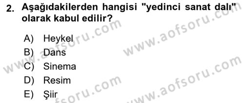 Gastronomi Ve Medya Dersi 2019 - 2020 Yılı (Vize) Ara Sınav Soruları 2. Soru