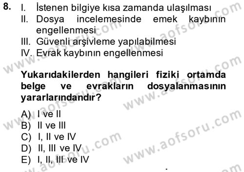Kalem Mevzuatı Dersi 2013 - 2014 Yılı (Vize) Ara Sınav Soruları 8. Soru