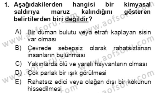 Kbrn Savunma Ve Güvenlik Dersi 2023 - 2024 Yılı Yaz Okulu Sınav Soruları 1. Soru