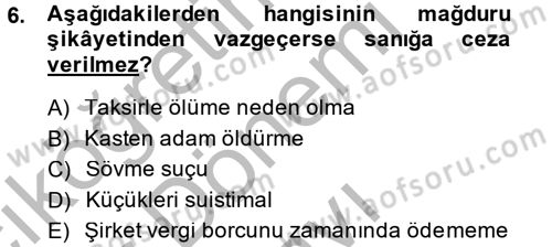 Kalem Mevzuatı Dersi 2014 - 2015 Yılı (Final) Dönem Sonu Sınav Soruları 6. Soru