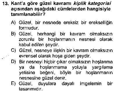 FEL302U Modern Felsefe 2 çıkmış sınav sorusu 2