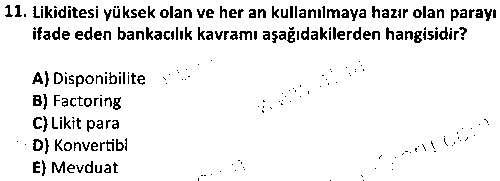 DT1001 Ticari Bilgiler ve Belgeler çıkmış sınav sorusu 3
