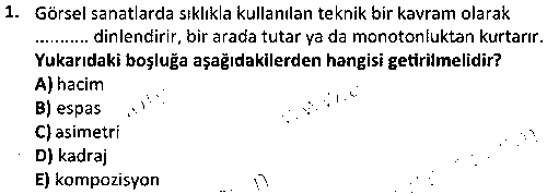 GRF1008 Temel Tasarım 2 çıkmış sınav sorusu 1