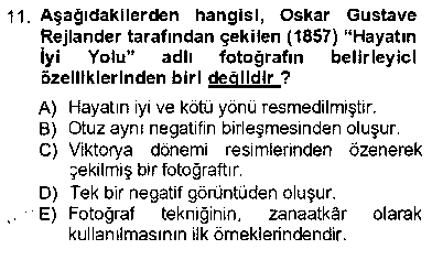 FOT105U Fotoğraf Kültürü çıkmış sınav sorusu 3